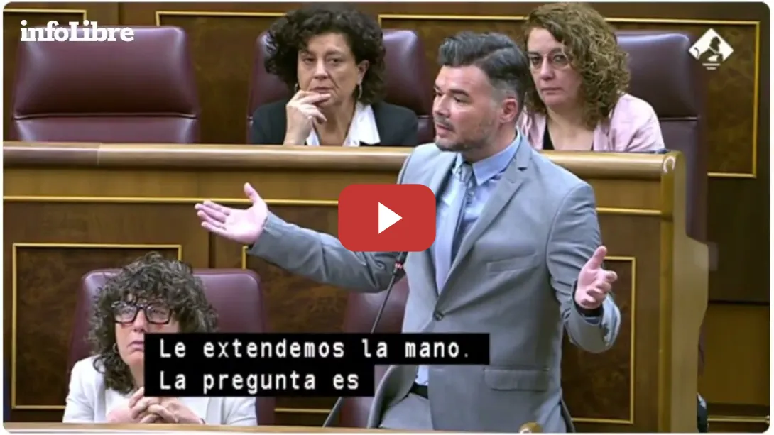 Embedded thumbnail for Rufián, a Sánchez: &quot;¿Qué más le tiene que hacer la ultraderecha que para que pasen a la ofensiva?&quot;