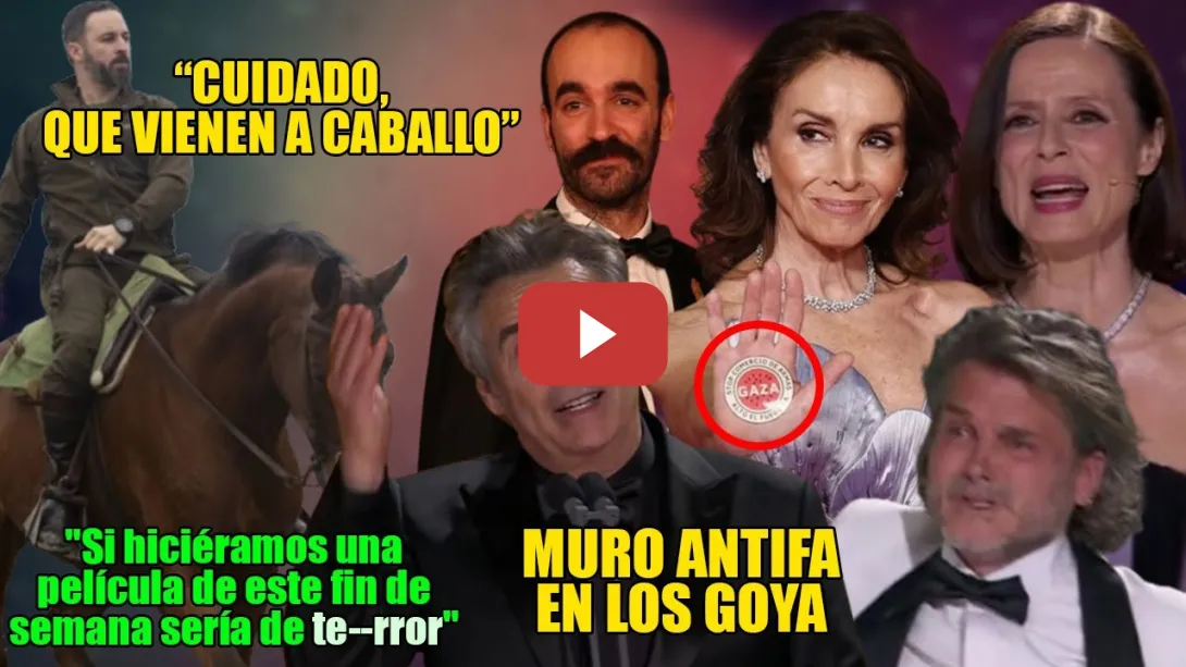 Embedded thumbnail for ENORME BARRICADA ANTIFA en los GOYA DESTRUYE a Abascal y sus PATRIOTS👏¡Al FASCISMO se le COMBATE!