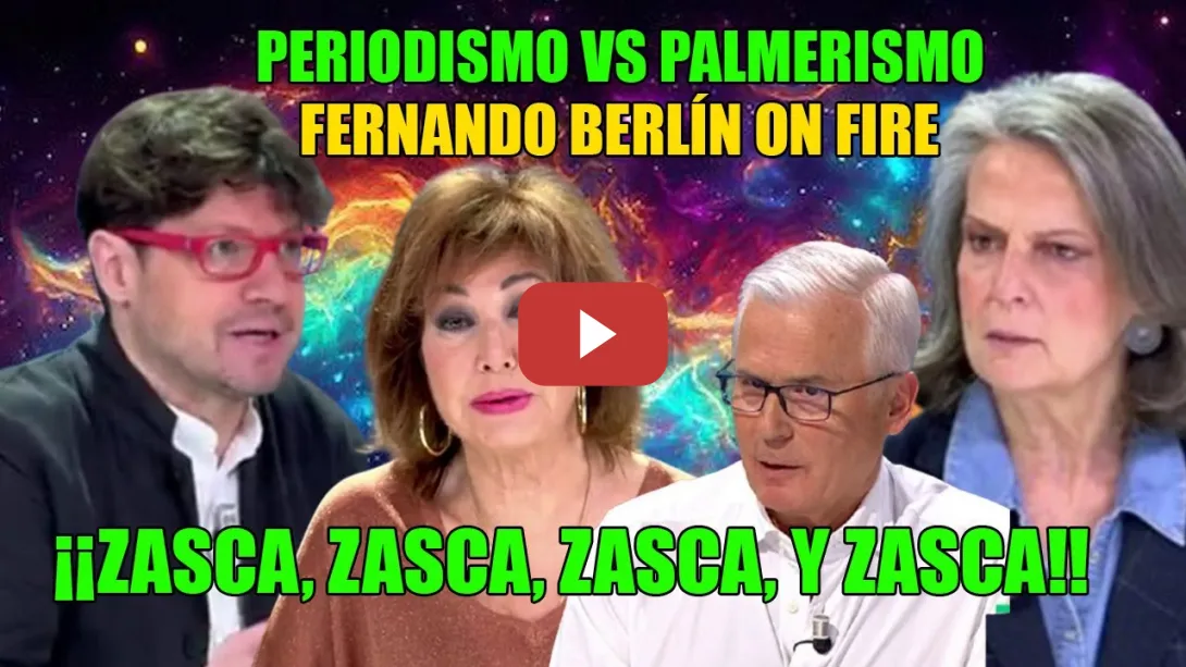 Embedded thumbnail for Fernando Berlín NO TOLERA q SE ENGAÑE,y COSE a ZASCAS a Isabel San Sebastián🔥¡Lo HICIERON con Garzón