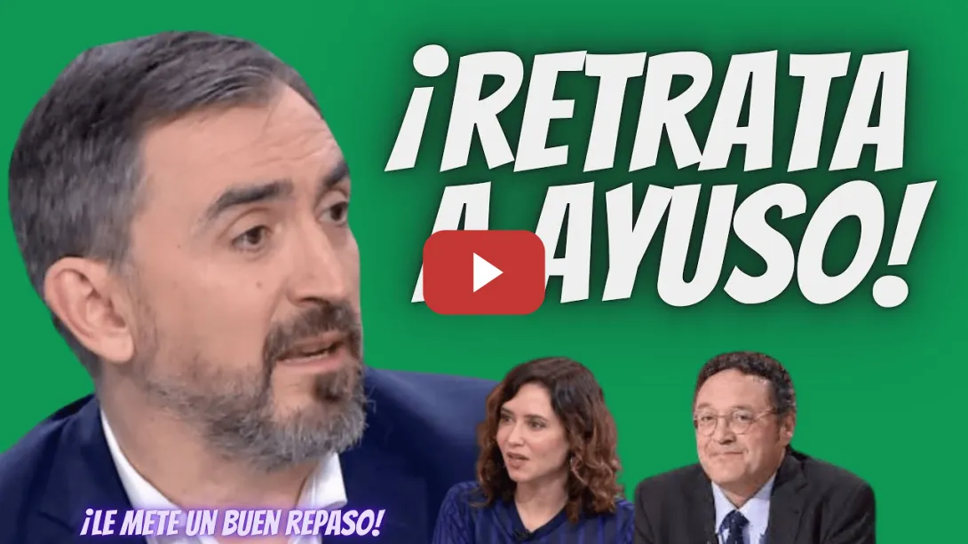 Embedded thumbnail for La “APLAUDIDA BOFETADA” de Ignacio Escolar a Diazz Ayuso por la TONTERÍA del WATERGATE