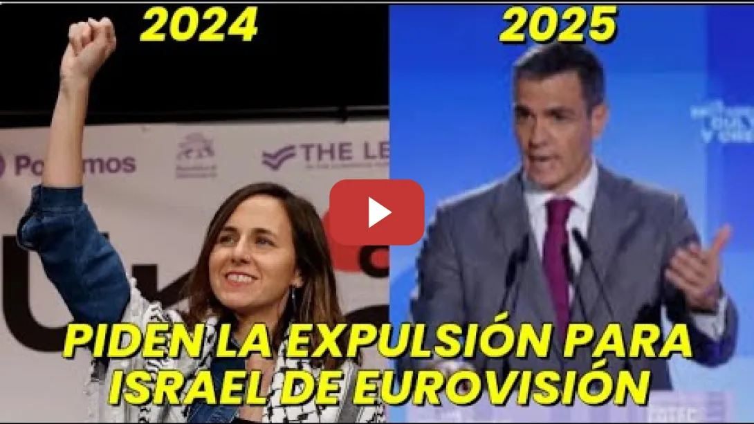 Embedded thumbnail for Belarra pidió en 2024 la expulsión de Israel de Eurovisión y Pedro Sánchez en 2025