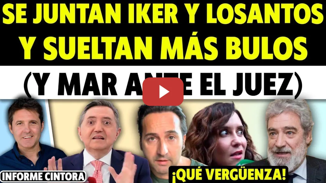 Embedded thumbnail for LAMENTABLE: IKER JIMÉNEZ Y LOSANTOS SE JUNTAN CON BULOS. MIGUEL ÁNGEL RODRÍGUEZ CITADO. ALVISE K O