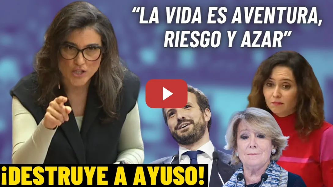 Embedded thumbnail for BERGEROT 🔥TUMBA a AYUSO🔥 y su discurso embustero: &quot;¿AVENTURA, RIESGO, AZAR?&quot;