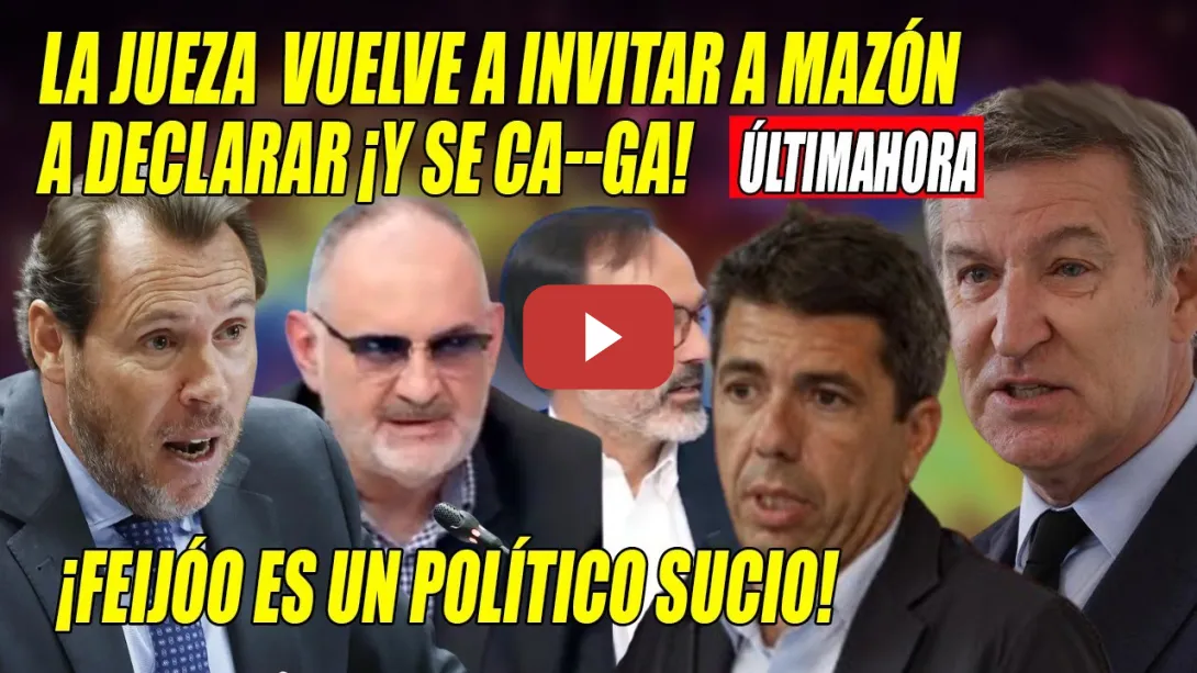 Embedded thumbnail for ¡SUCIO ENCUBRIDOR de MU-ER-TES!🔥Feijóo y Mazón ACABADOS🔥SE-PUL-TAN Puente, Losada, Garea y López