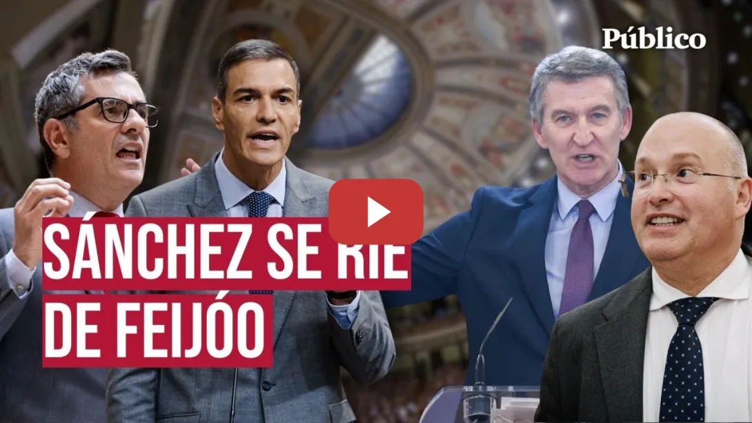 Embedded thumbnail for Sánchez bromea sobre Feijóo: &quot;Tienen que aplaudirle para levantarle el ánimo&quot;