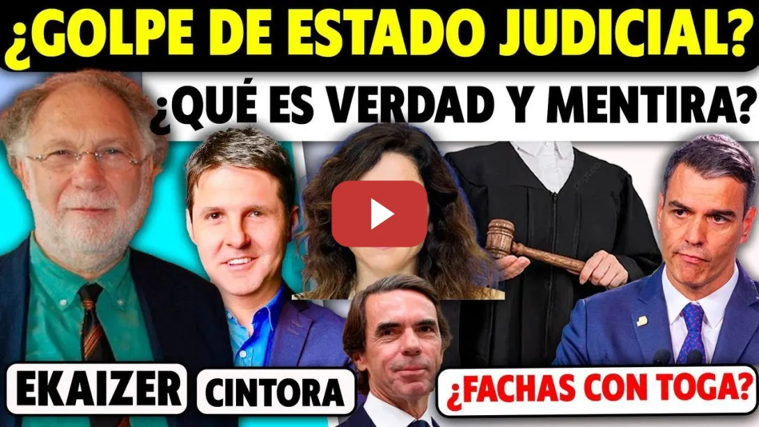 Embedded thumbnail for ¿HAS VISTO ESTO? OJO AL PARCHE. ¿GOLPE JUDICIAL O CORRUPTOS PILLADOS? ¿TODO? REVELACIONES DE EKAIZER