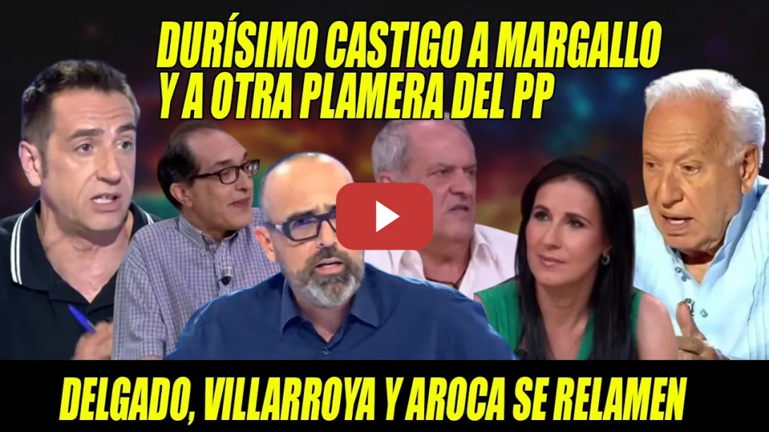Embedded thumbnail for Emilio Delgado SOMETE a un DURO CALVARIO a Margallo, y Villarroya y Aroca a una PERIODISTA AFÍN a PP