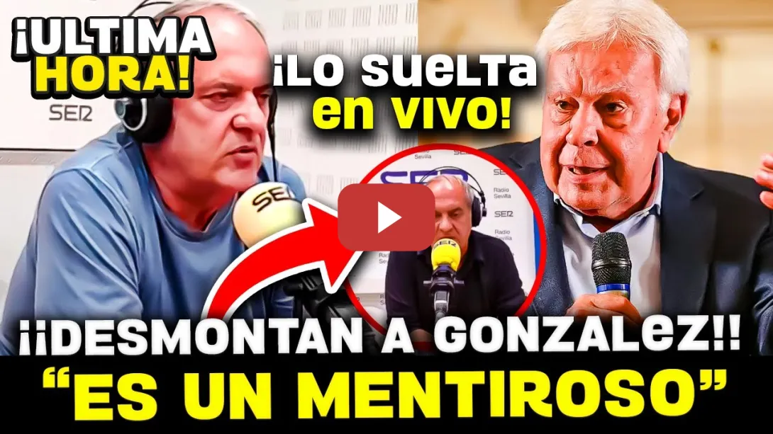Embedded thumbnail for 💥 JAQUE MATE A FELIPE GONZÁLEZ: AROCA LO DESMONTA Y LE TIRA LA CARETA EN SU CRUZADA CONTRA SÁNCHEZ