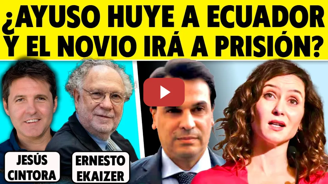 Embedded thumbnail for EXCLUSIVA EKAIZER: “PILLO MINTIENDO AL NOVIO DE AYUSO POR ESTO…”. ¡MENUDO JETA!