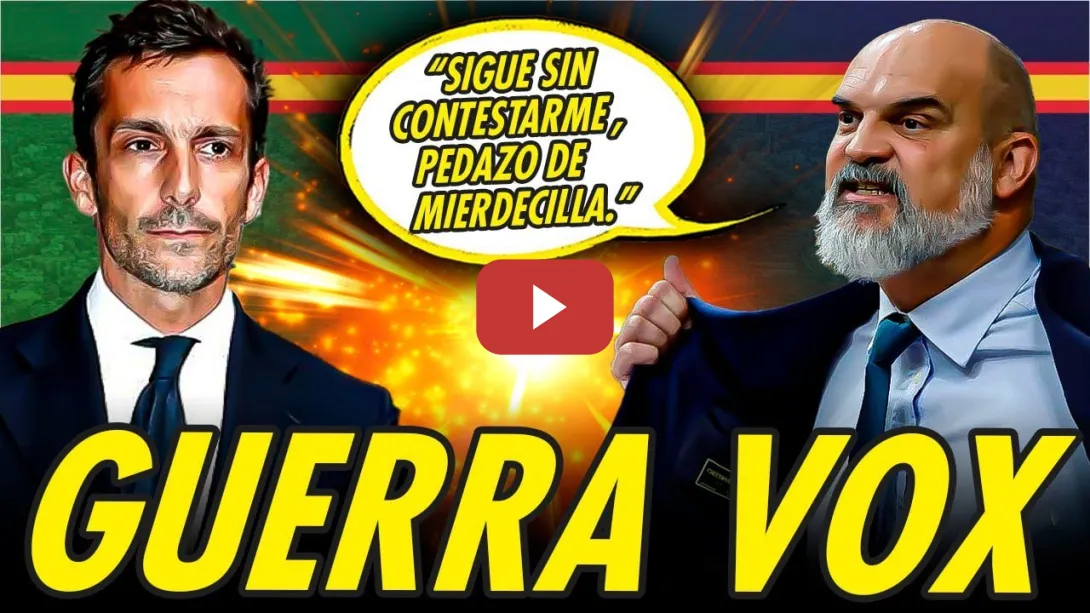 Embedded thumbnail for GUERRA INTERNA EN VOX. VÍCTOR SÁNCHEZ DEL REAL VS ZANCAJO
