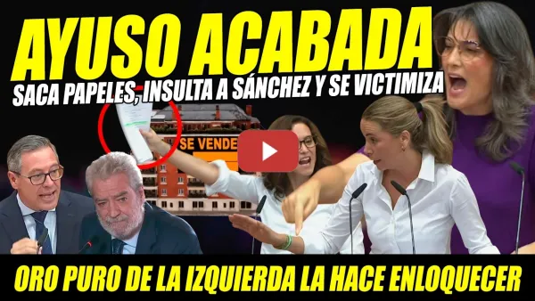Embedded thumbnail for ORO PURO. AYUSO SACA PAPELES: RABIOSA, INSULTA A SÁNCHEZ. BERGEROT LA LLAMA CORRUPTA. ESPINAR TOP