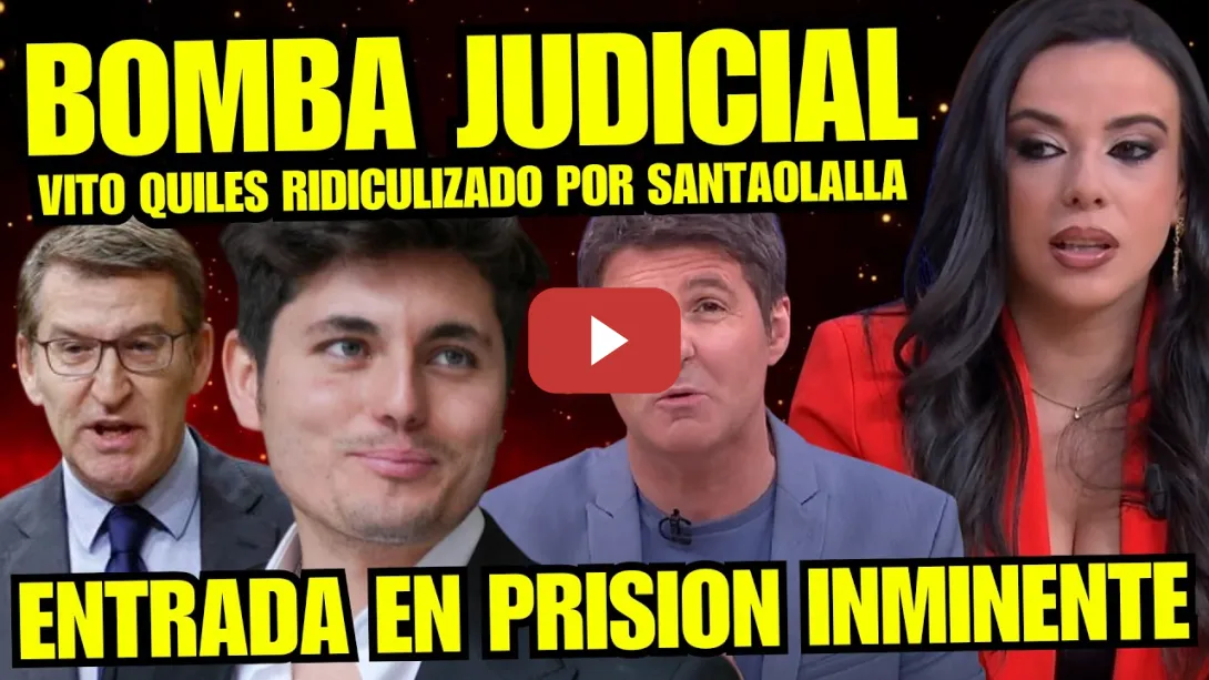 Embedded thumbnail for SARAH SANTAOLALLA DESTAPA INVESTIGACIÓN A VITO QUILES Y FECHA DE SU POSIBLE ENTRADA EN PRISIÓN