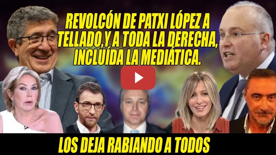 Embedded thumbnail for ¡Patxi López DEJA TIRITANDO a Tellado y Ana Rosa, Vallés y Pablo Motos RECIBEN TAMBIÉN por PALMEROS!