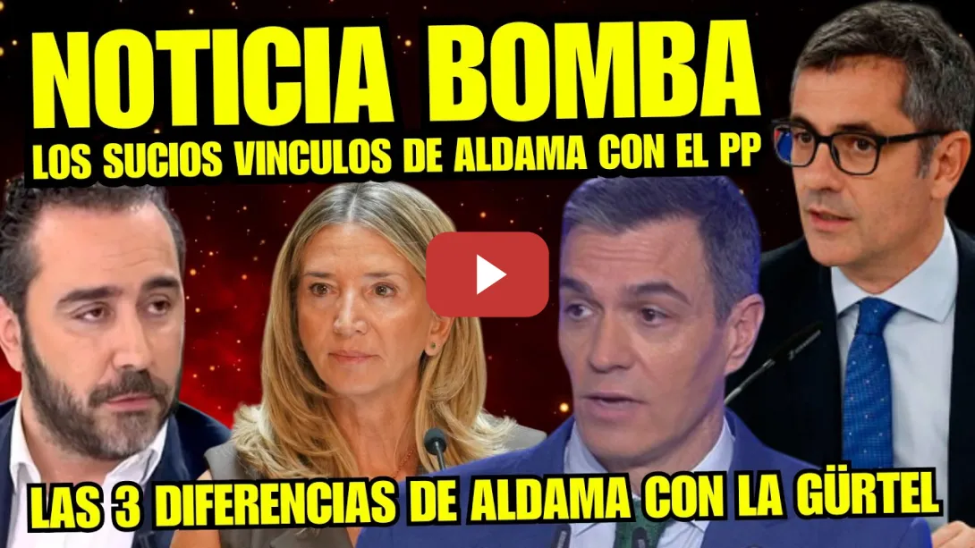 Embedded thumbnail for FÉLIX BOLAÑOS CALLA a PEPERA ALICIA GARCIA y LANZA LOS VÍNCULOS DE ALDAMA CON EL PP "NUEVA TRAMA"