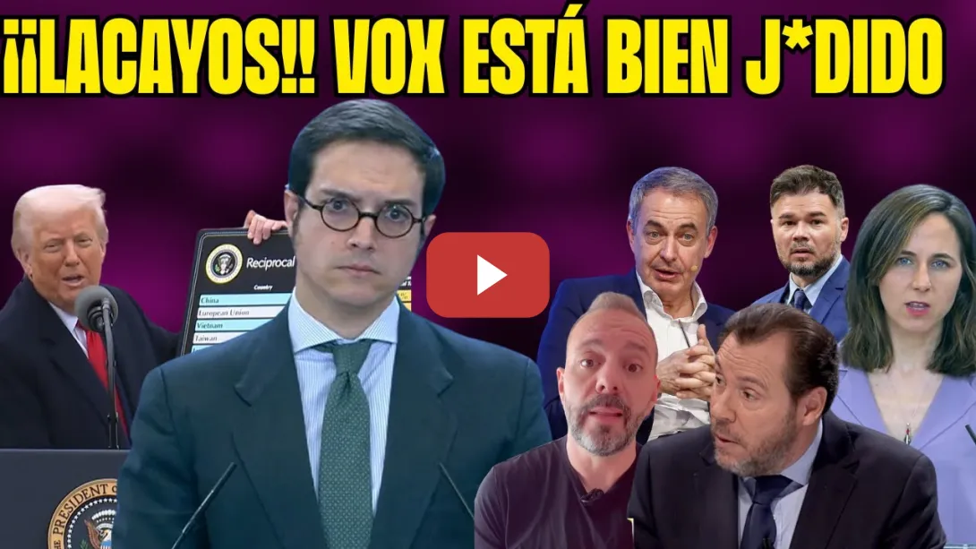 Embedded thumbnail for FIGAREDO COLAPSA cuando preguntan por los ARANCELES de TRUMP ¡VOX son LACAYOS! Les CAE la del PULPO
