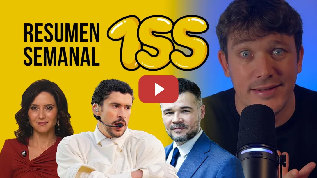 Embedded thumbnail for Rufián y la unidad, Bad Bunny, Txeroki y Alfonso Serrano #ResumenSemanal 155 | Miguel Charisteas