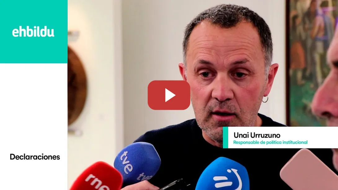 Embedded thumbnail for Declaraciones de Unai Urruzuno en relación al acuerdo de PNV y PSE con Podemos en materia fiscal