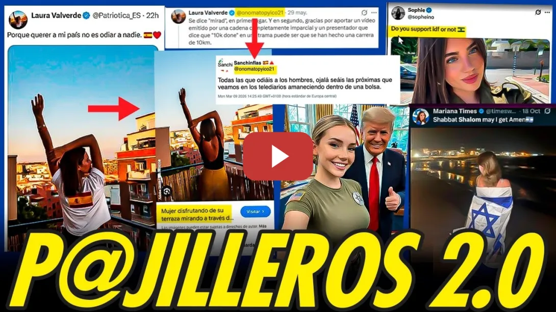 Embedded thumbnail for PILLADO SIMPATIZANTE DE VOX SE HACE PASAR POR MUJER USANDO IA COPIANDO ESTRATEGIA MAGA Y SIONISTA