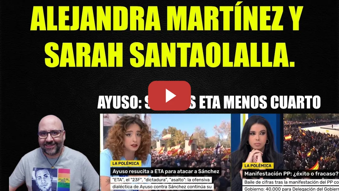 Embedded thumbnail for Alejandra Martínez y Sarah Santaolalla. Ayuso: Son las ETA menos cuarto.