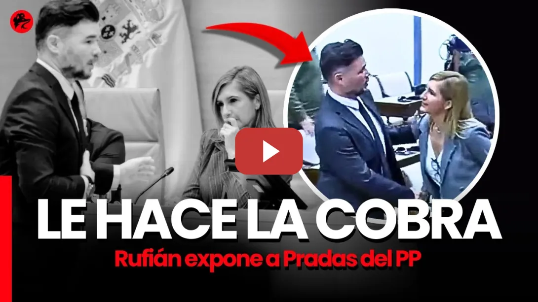 Embedded thumbnail for Rufián le hace la cobra a Salomé Pradas y la retrata en la Comisión