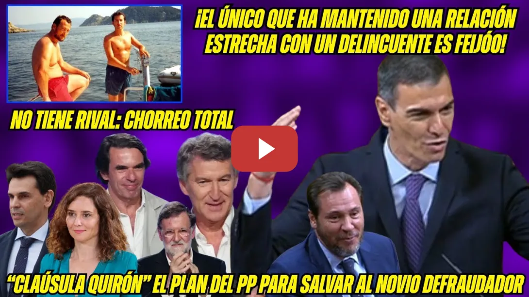 Embedded thumbnail for ÉPICO REPASO de SÁNCHEZ a FEIJÓO ¡DESTAPA PLAN del PP para SALVAR al NOVIO de AYUSO: AUTOAMNISTÍA!