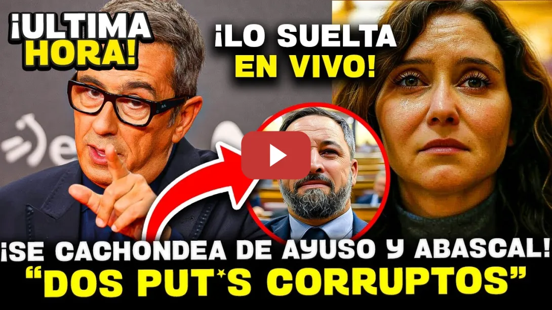 Embedded thumbnail for 💥¡¡BUENAFUENTE DESTROZA BRUTALMENTE A AYUSO!! &quot;ZAMBOMBAZO A IKER JIMÉNEZ&quot; CACHONDEO A ABASCAL