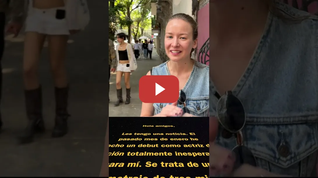 Embedded thumbnail for Hice un corto inspirado en Star Wars… y terminé actuando | Inna Afinogenova #innaafinogenova