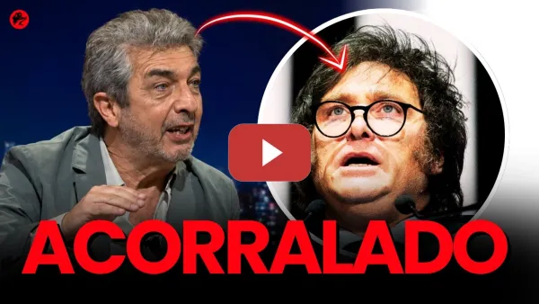 Embedded thumbnail for Ricardo Darín "acorrala" a Javier Milei en una televisión española... le dice esto