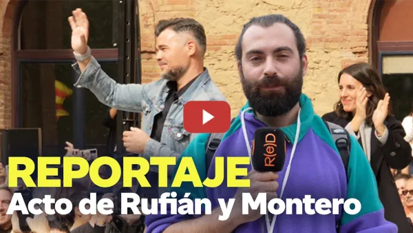 Embedded thumbnail for Reportaje Exclusivo: Gabriel Rufián e Irene Montero, primer acto en Nou Barris