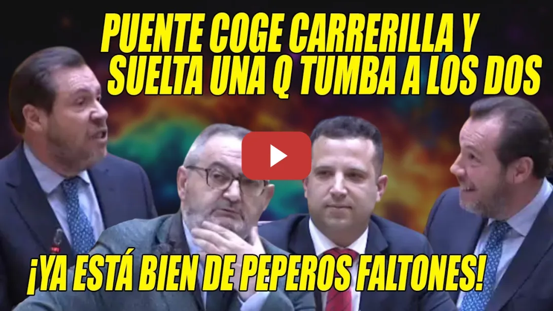 Embedded thumbnail for Óscar Puente SE CORONA HUMILLANDO a dos PEPEROS IRRESPETUOSOS🔥 ¡Tome AIRE q le VA a DAR ALGO!