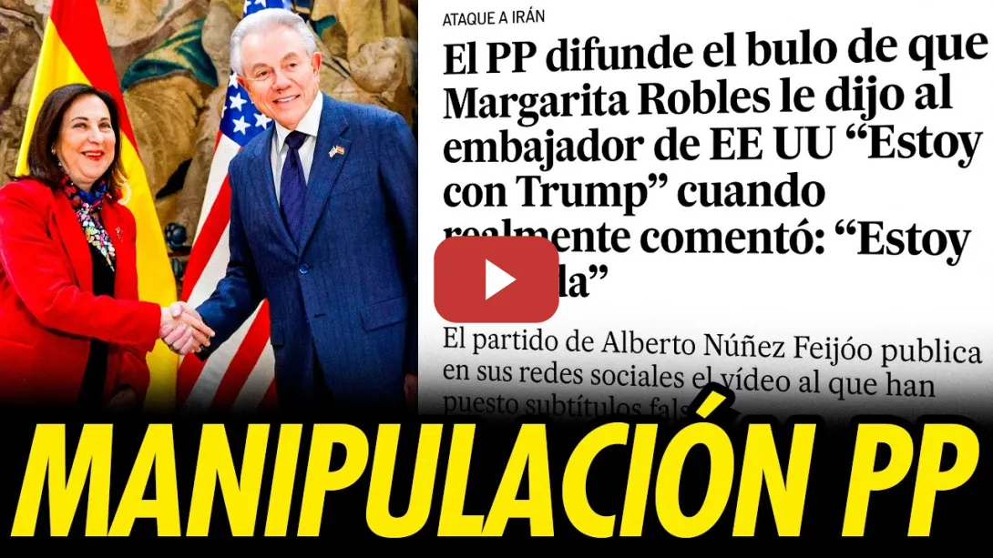 Embedded thumbnail for MANIPULACIÓN TOTAL: EL BULO DEL PP SOBRE MARGARITA ROBLES