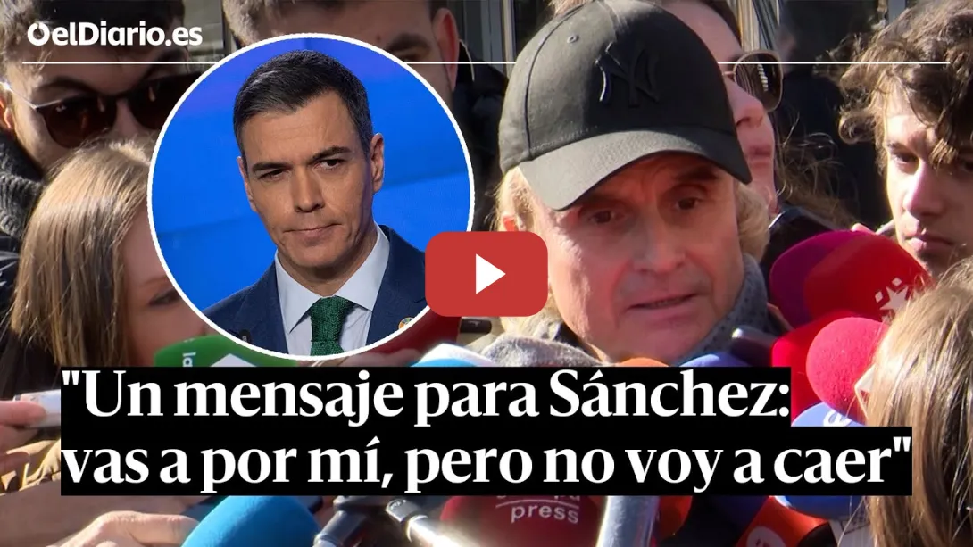 Embedded thumbnail for NACHO CANO se dirige a PEDRO SÁNCHEZ tras salir del juzgado: &quot;Vas a por mí, pero no voy a caer&quot;