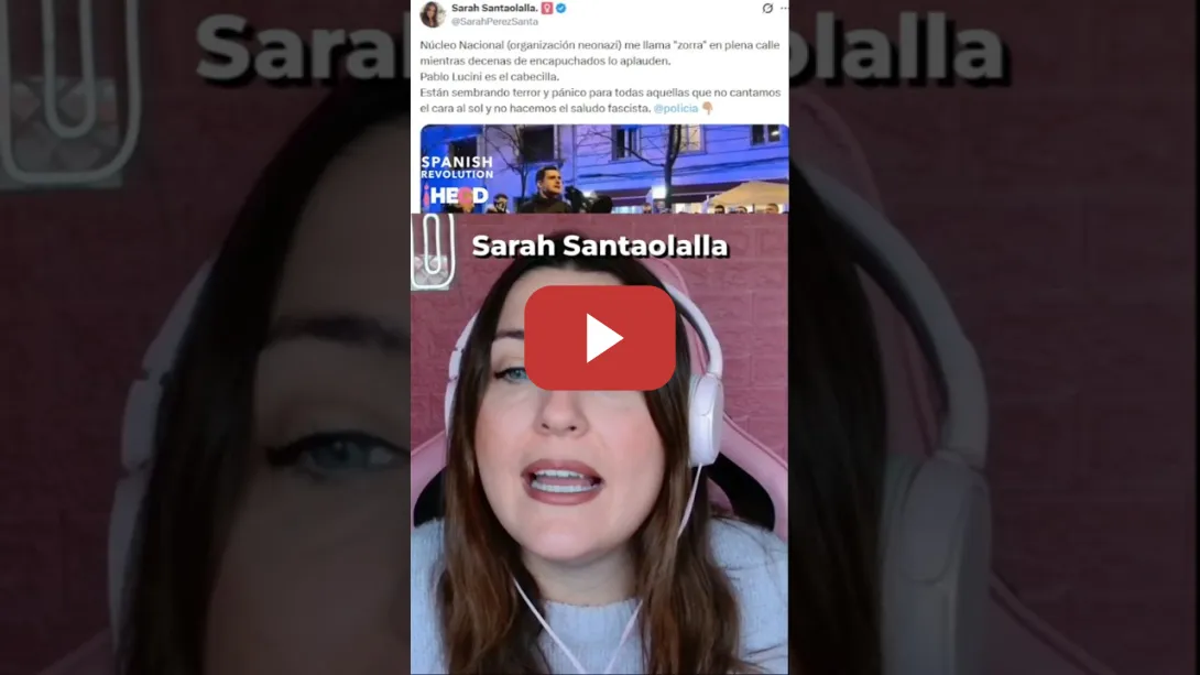 Embedded thumbnail for LA MANADA NE0NAZ1 TIENE EL PASO LIBRE 🐺 Marina Lobo denuncia la impunidad que ampara a los v10lent0s