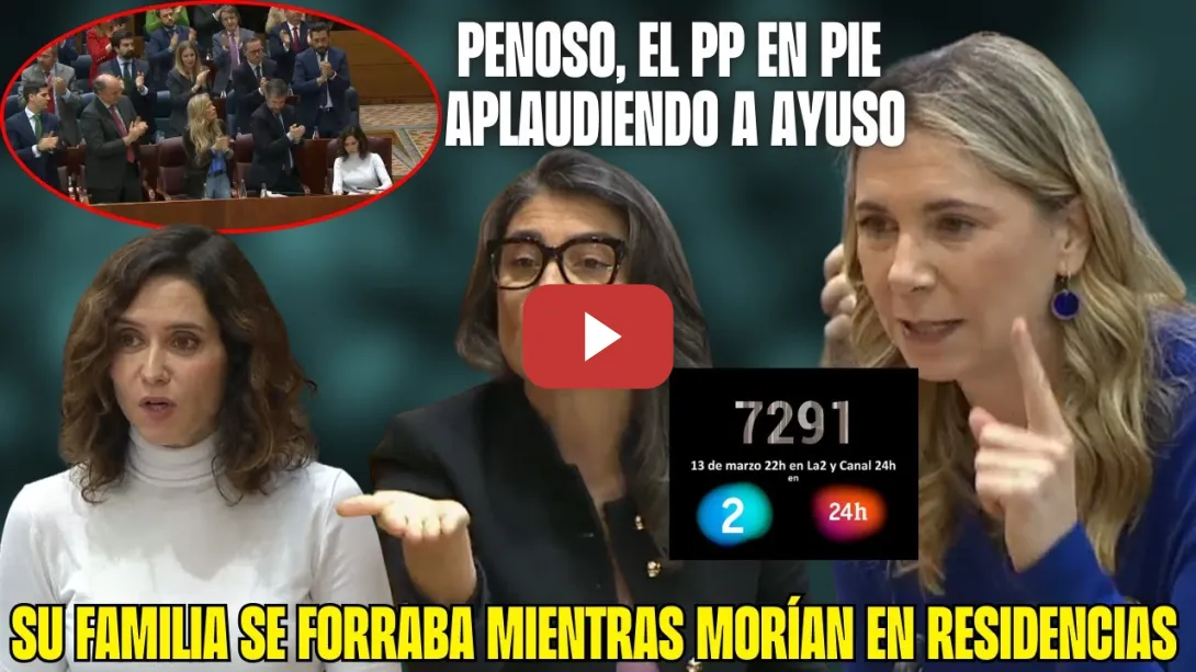 Embedded thumbnail for &quot;Unos M0RÍAN y otros se FORRABAN&quot; 🔥BERGEROT y ESPINAR ATERRAN a AYUSO: TVE EMITE el DOCUEMTAL &quot;7291&quot;