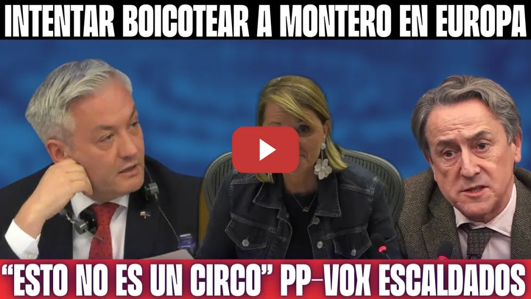 Embedded thumbnail for El PP y VOX intentan BOICOTEAN a MONTERO en Europa y el presidente de la comisión les ABOCHORNA!!