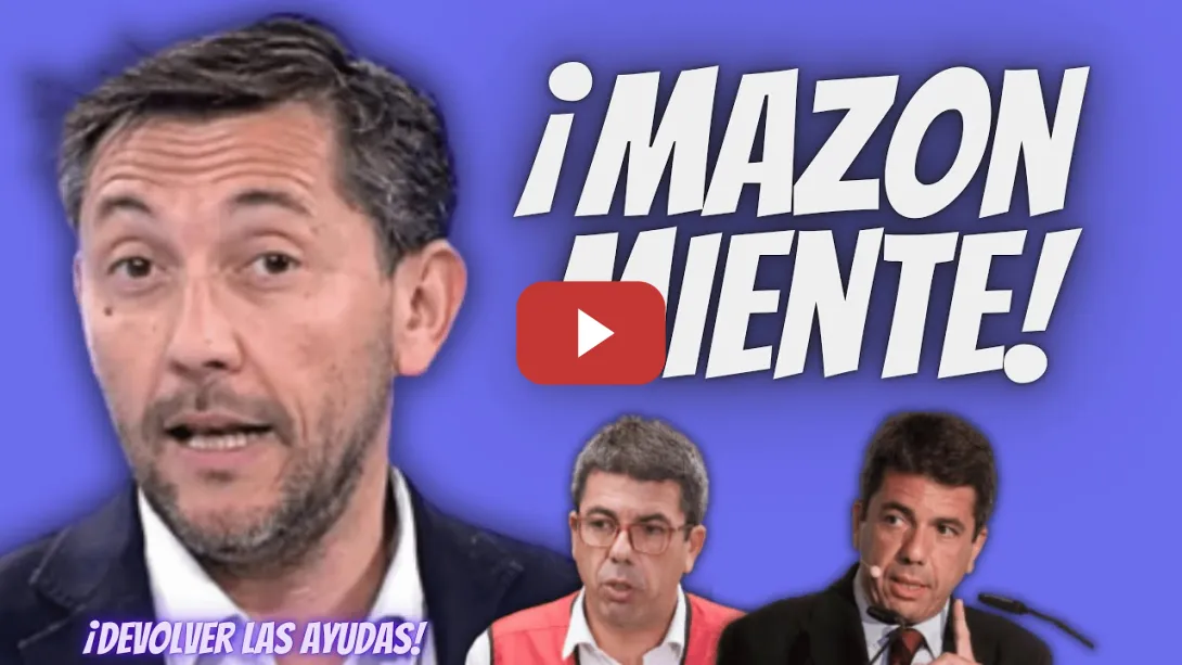 Embedded thumbnail for Javier Ruiz “LLAMA MENTIROSO” a Carlos Mazón - ¡Las AYUDAS por la DANA no ha que DEVOLVERLAS!