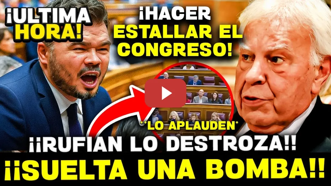 Embedded thumbnail for 💥RUFIÁN ASIENTA UN ESTOCAZO A FELIPE GONZÁLEZ POR LOS GAL Y LA AMNISTÍA, EKAIZER SUELTA BOMBA