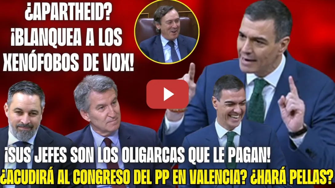 Embedded thumbnail for SÁNCHEZ PISOTEA a FEIJÓO y DESTRUYE a ABASCAL ¡HUMILLANTE PACTO del VENTORRO! ¡RECADITO a HERNANDO!