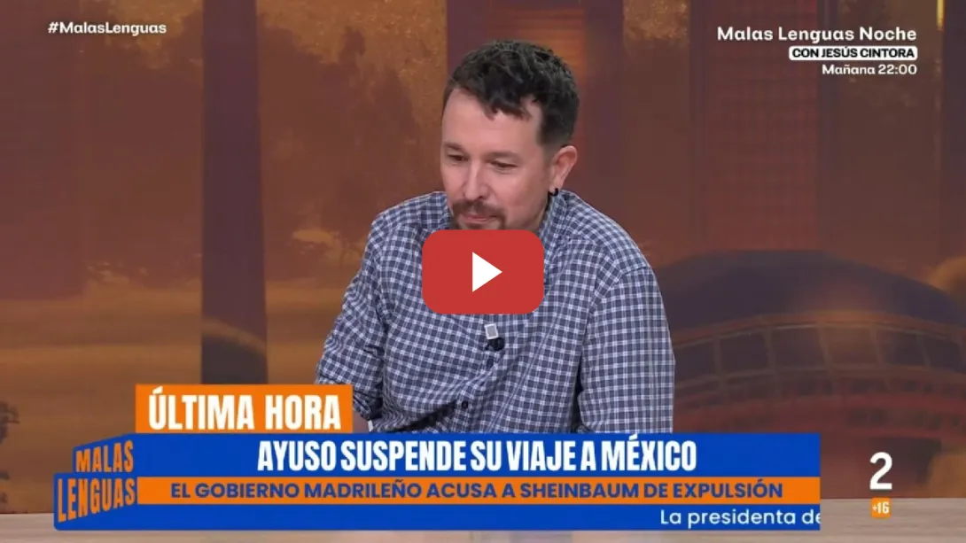 Embedded thumbnail for AYUSO se tiene que volver de MÉXICO en modo ridículo