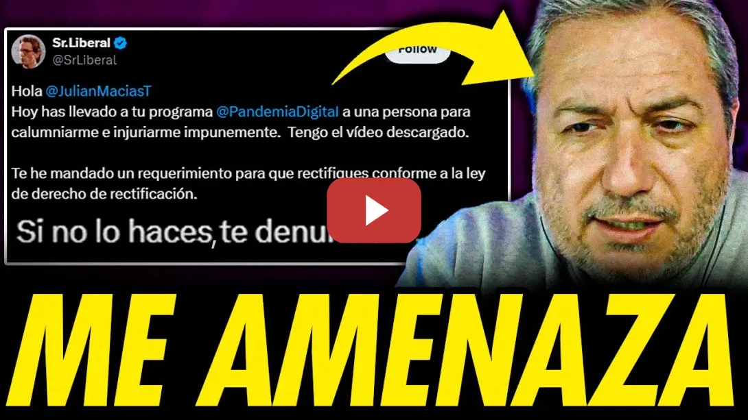 Embedded thumbnail for SR LIBERAL ME AMENAZA CON DENUNCIARME. EXPONGO SUS BULOS