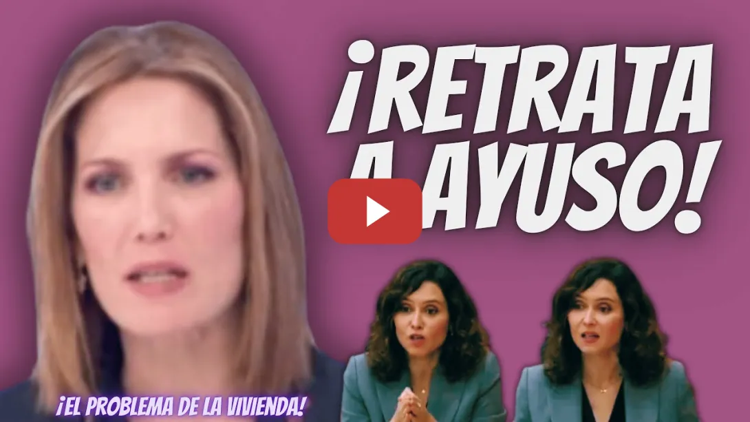 Embedded thumbnail for Silvia Intxaurrondo “DEJA por los SUELOS” a Ayuso y al PP por la VIVIENDA