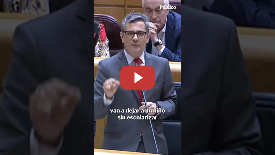 Embedded thumbnail for Felix Bolaños responde al racismo de PP y Vox: "¿Van a dejar a un niño sin asistencia sanitaria?"