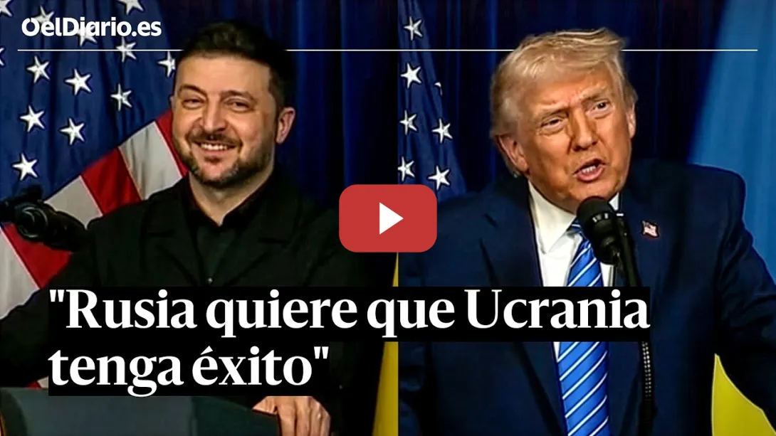 Embedded thumbnail for Zelenski reacciona al elogio de Trump a Putin: "Ha sido muy generoso con Ucrania"