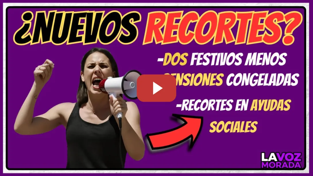 Embedded thumbnail for 🟣📉 Podemos lo grita: el segundo recorte ✂️ viene de Francia 🇫🇷 y tú vas a pagarlo 💸