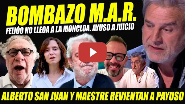 Embedded thumbnail for AYUSO CA-GA-DA POR JUICIO ÁTICO BALBUCEA ANTE PERIODISTA.FEIJÓO NO SERÁ PRESIDENTE. ALBERTO SAN JUAN