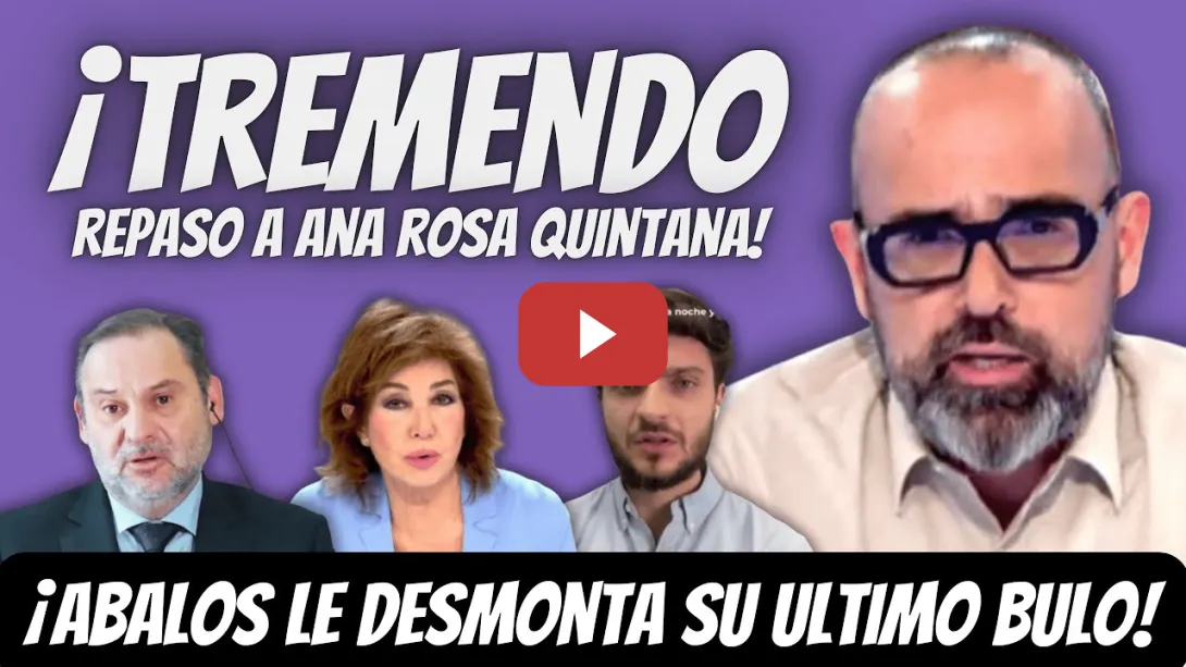 Embedded thumbnail for Risto Mejide TRITURA a Ana Rosa Quintana por DIFUNDIR un BULO sobre Ábalos - MENUDA SOBER-ANA LECHE