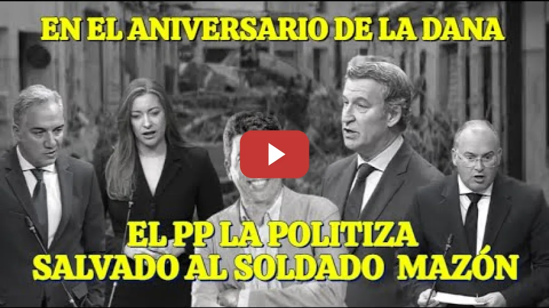 Embedded thumbnail for El PP politiza  la DANA de forma miserable en el Congreso