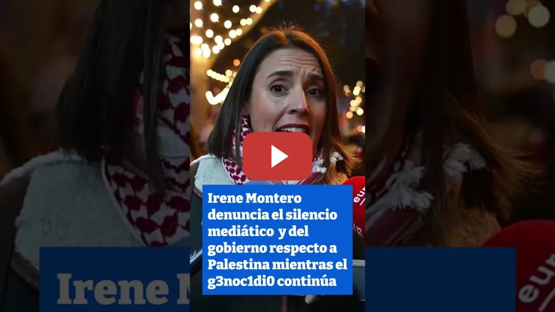 Embedded thumbnail for Irene Montero denuncia el silencio sobre Palestina