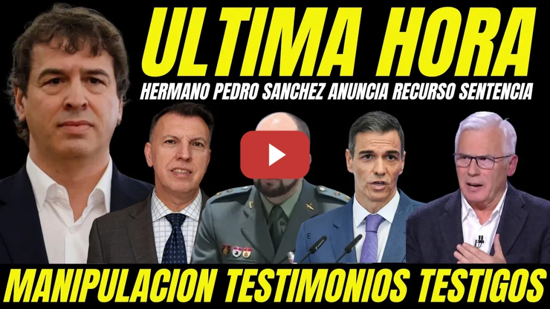 Embedded thumbnail for ABOGADO HERMANO PEDRO SÁNCHEZ ANUNCIA RECURSO POR MANIPULACIÓN TESTIGOS Y NO HABER NINGÚN DELITO