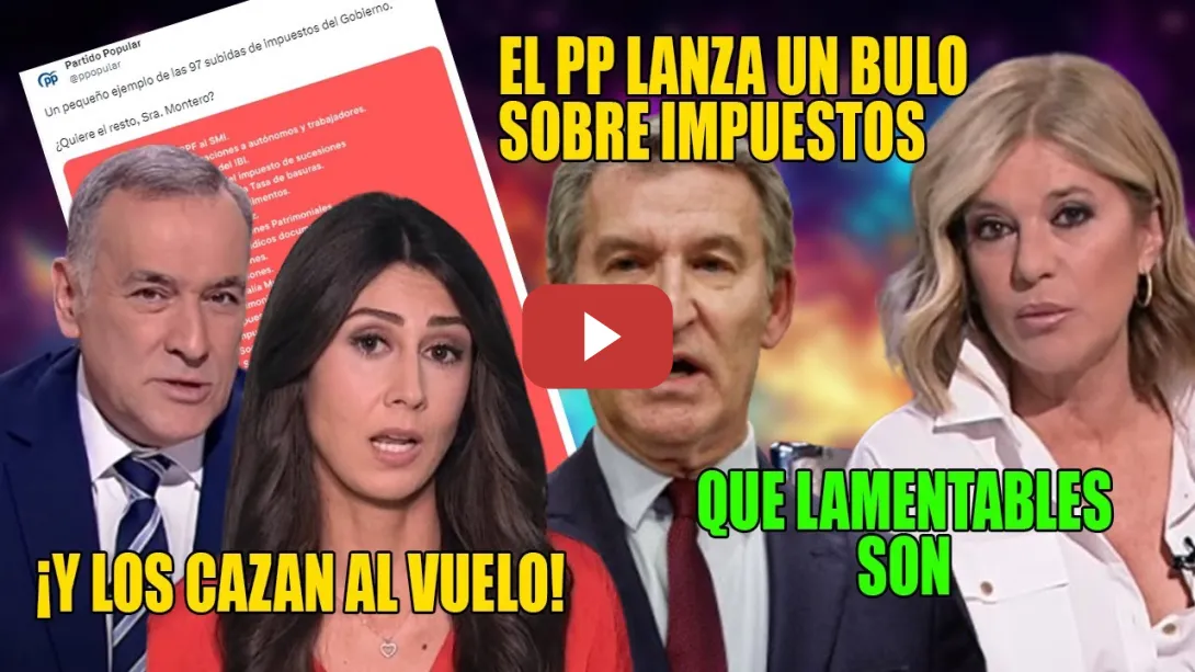 Embedded thumbnail for Palomera PILLA los BULOS sobre los IMPUESTOS y RIDICULIZA a Feijóo👏¡La TASA de BASURA es municipal!